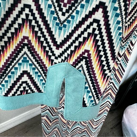 Jaclyn Smith Pullover Dress Zig Zag Colorful SZ XL - Picture 12 of 15